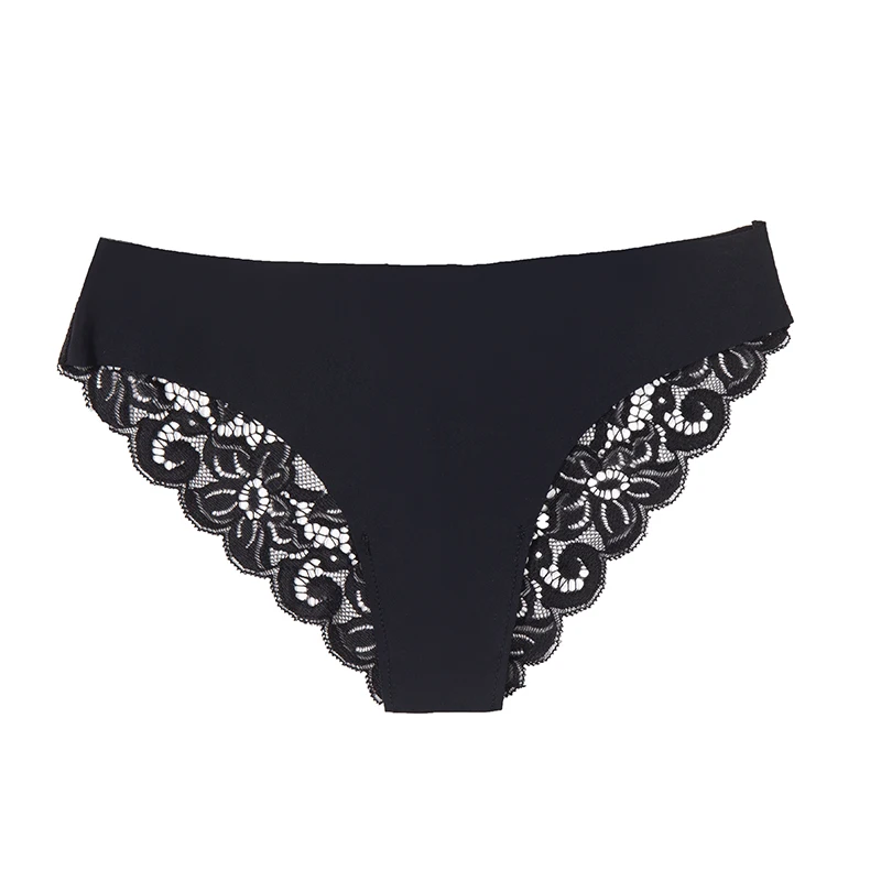 Giczi 3 STKS vrouwen Slipje Set Zoete Kant Vrouwelijk Ondergoed Hol Sexy Lingerie Zachte Zijde Satijn Slips Gezellige Vrouw onderbroek