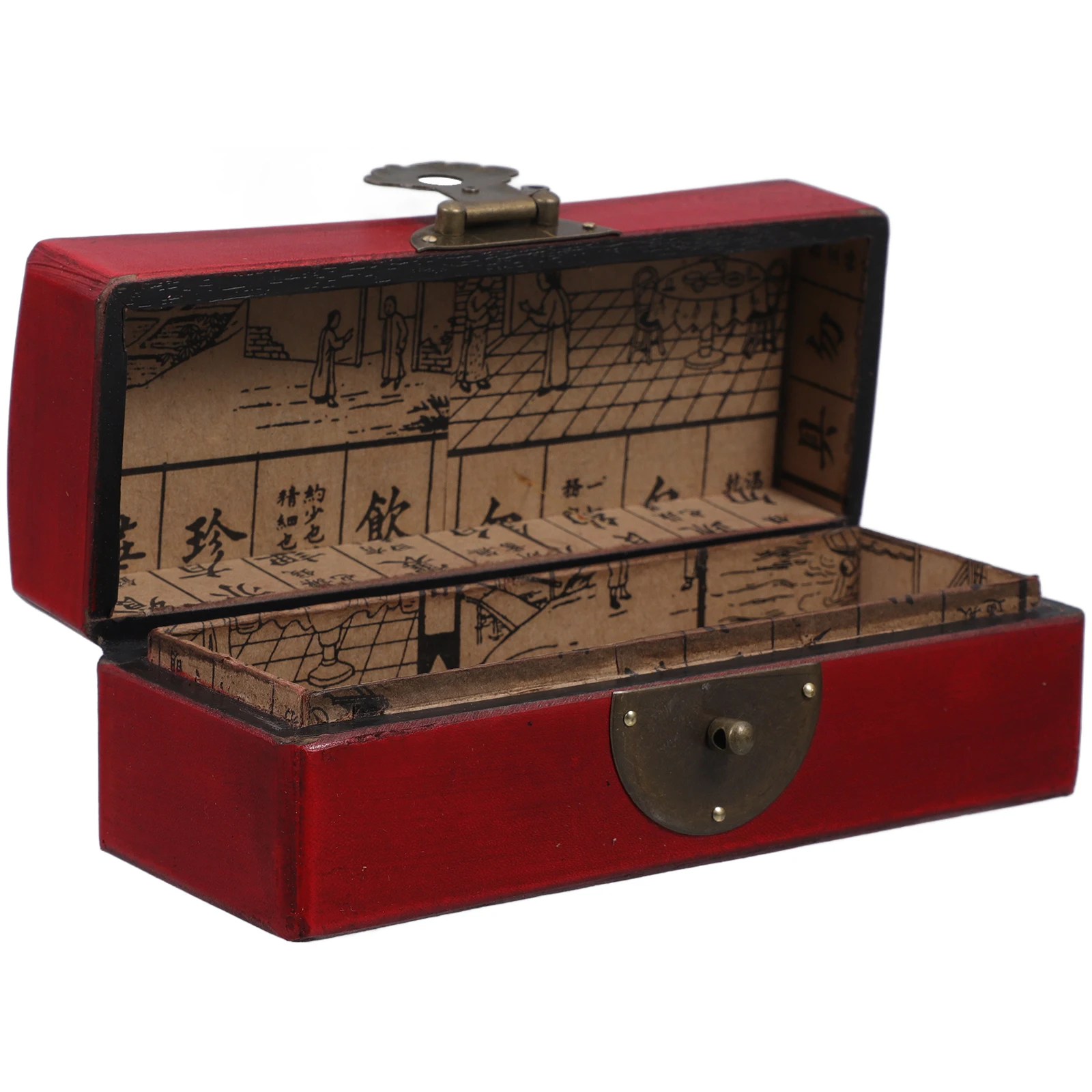 

Wooden Box Jewelry Storage Case Vintage Bedroom Gifts Wood Material Necklace Bracelet Earring Watch Organizer