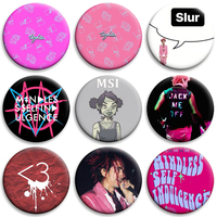 Anime FRANKENSTEIN GIRLS Button Pin Msi Mindless Self Indulgence Brooch Jamie Hewlett Cartoon Badge for Bag Collar Decor Gift