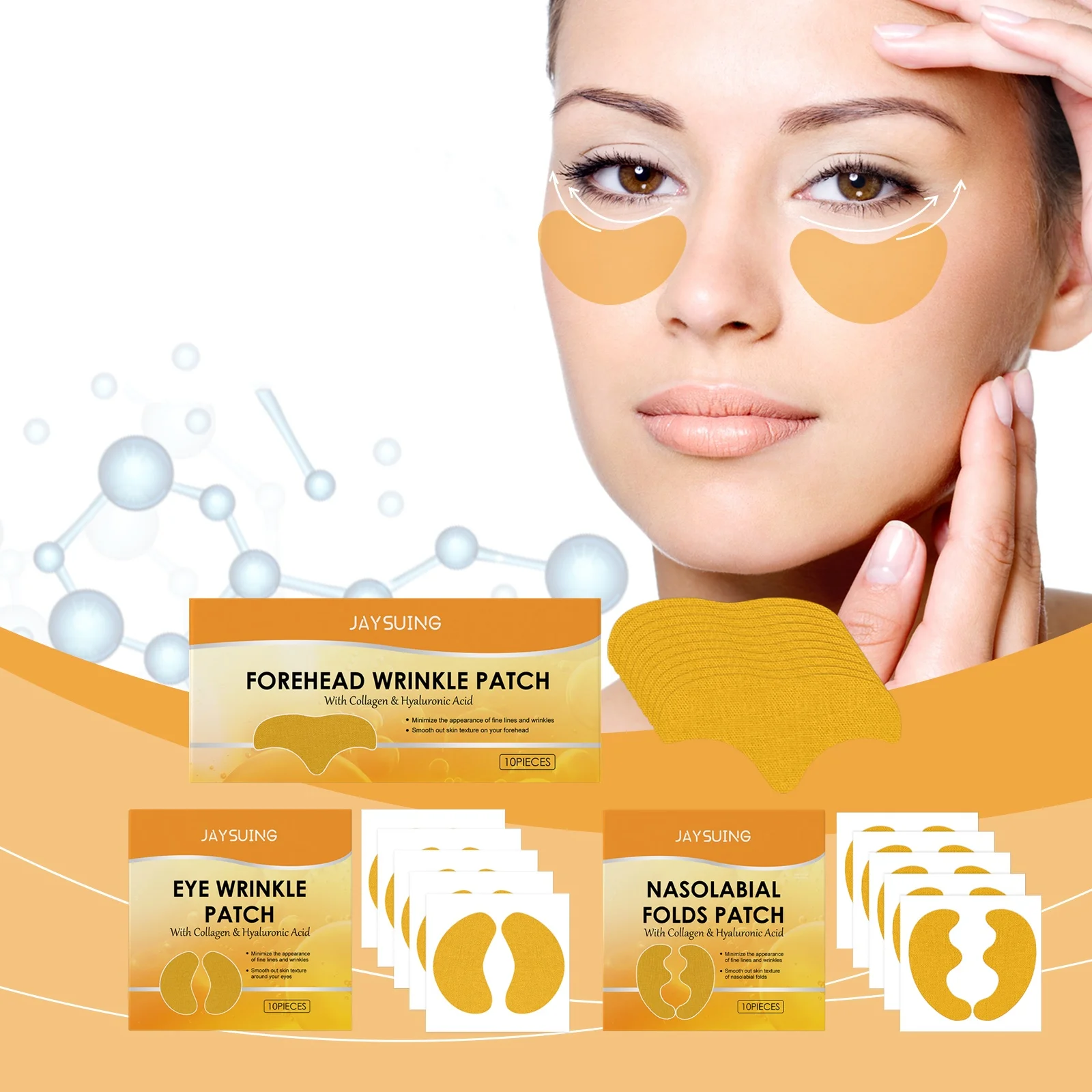 

Wrinkle Patches for Face Forehead Smile Line Under Eye Anti Wrinkle Smoothing Anti-Aging Firming Mask Frown Treatment Stickers