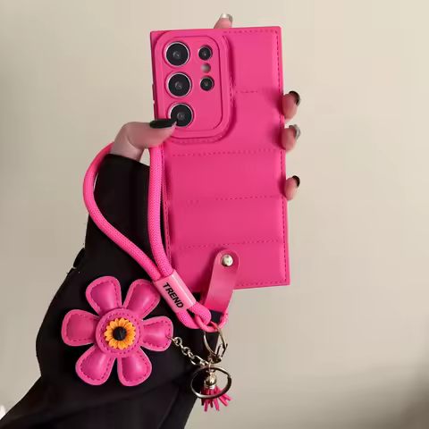 Soft Down Jacket Phone Case for Samsung Galaxy S25 Edge S23 S24 Ultra S22 S21 FE S20 A56 A36 A16 A06 A35 A55 A05 A15 A54 A34