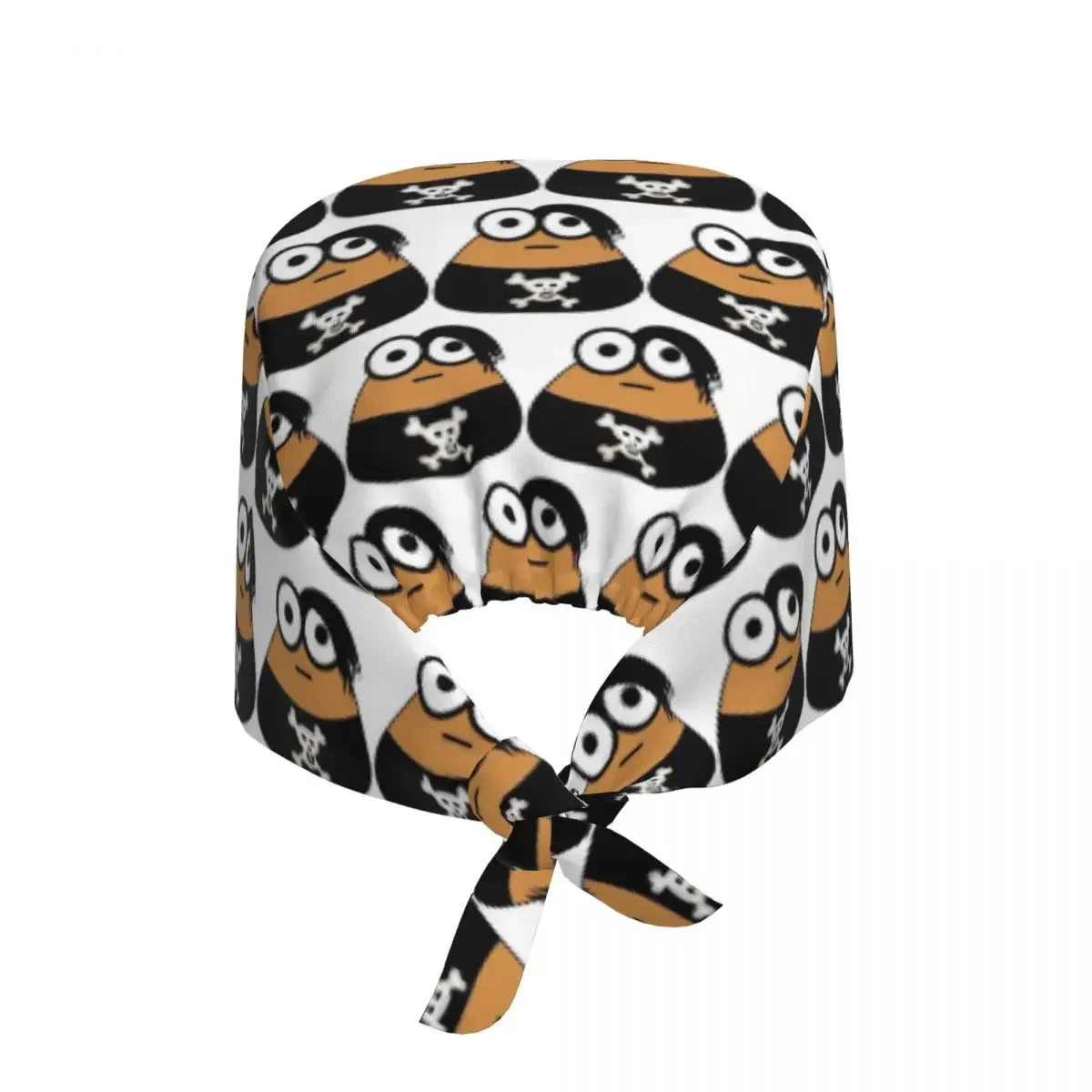 Emo Goth Pou Meme Brown Alien Baby Mobile Pet Scrub Hat Doctor Working Surgical Cap Unisex Adjustable Nursing Caps for Dentist