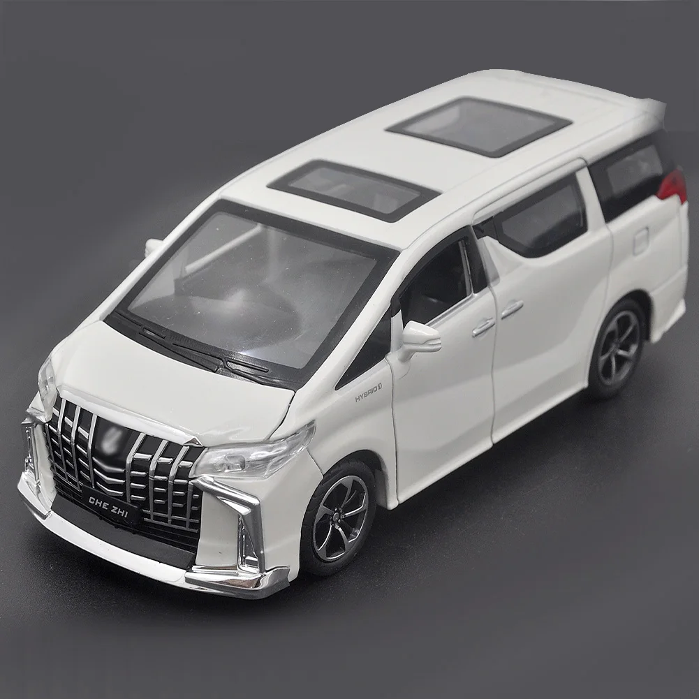 1: 32 Suitable for Toyota Elfa MPV alloy die-casting metal car models, audio-visual simulation children's toys