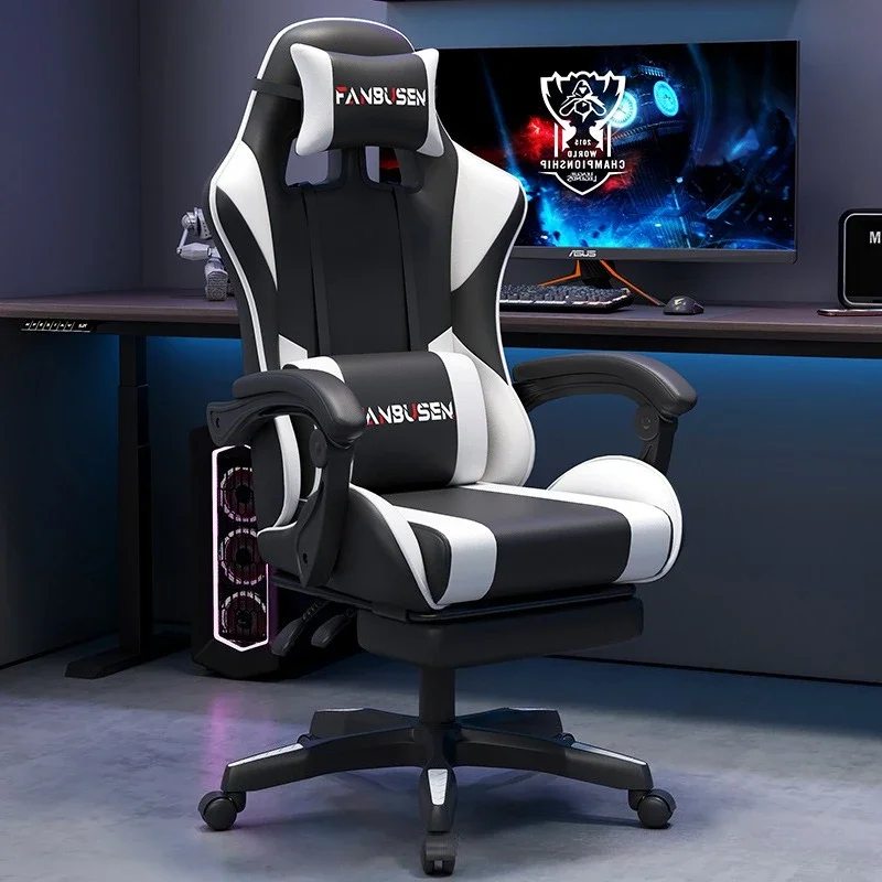 Ergonomic Gaming Chair for Computer Use Adjustable Height Reclining Office Chair for Home Dorm Live Streaming Comfort Fit view 2
