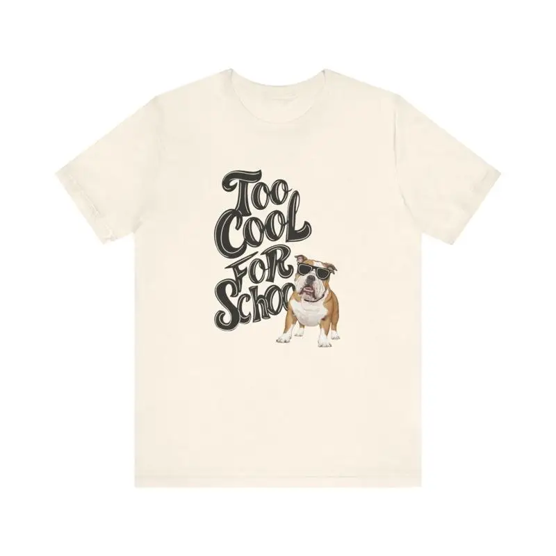 

Футболка Cute Dog Too Cool для школы для студентов и учителей
