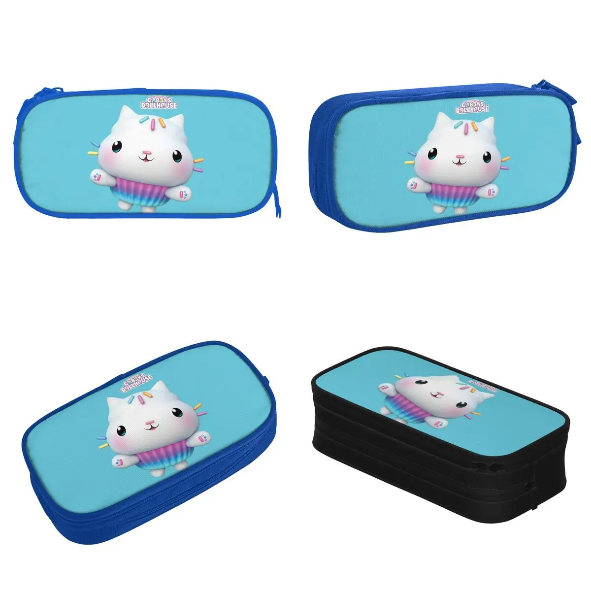 Lovely Gabby Dollhouse Pencil Case Pencil Pouch Pen for Student Big Capacity Pencil Bags School Supplies Gifts Stationery