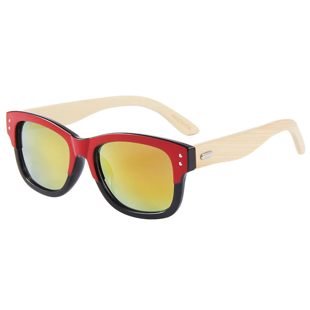 ShinyCoCo Luxusmarke Bambusholzbrille, personalisierte Bambusbeine, Sonnenbrille, doppellagiger Rahmen, Holzsonnenbrille