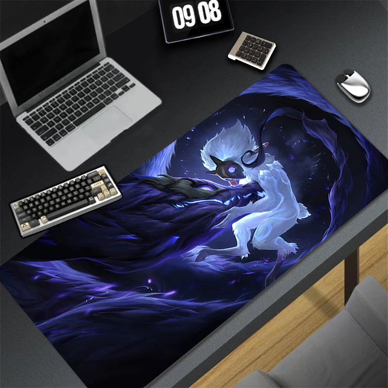 Aksesori Gaming Komputer L-league Of Legends Kindred Mousepad PC Kantor Mouse Pad Keyboard Pad Meja Decoracion Anime Desk Mat