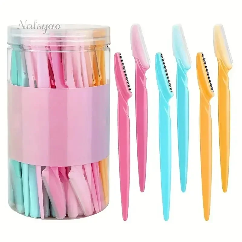 30 Pcs Eyebrow Shaver for Women, Multipurpose Exfoliating Dermaplaning Tools Facial Shaver with Precision Cover Safety Beauty