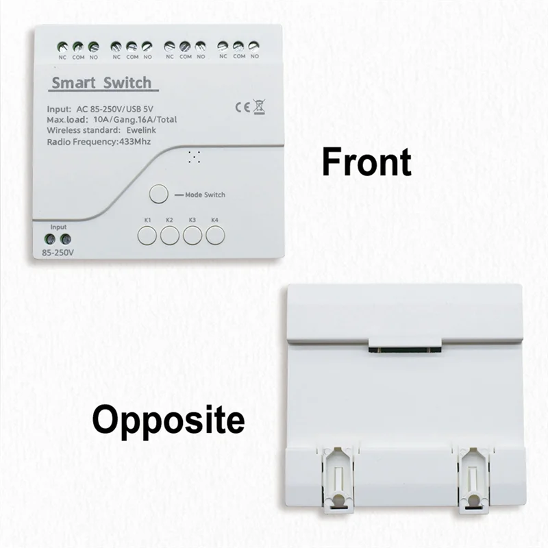 

-BOFF 4CH Wifi Switch Smart Remote Control Switch Inching Self-Locking RF433 4 Way Relay 4CH EWELINK WIFI Smart Switch Relay Mod
