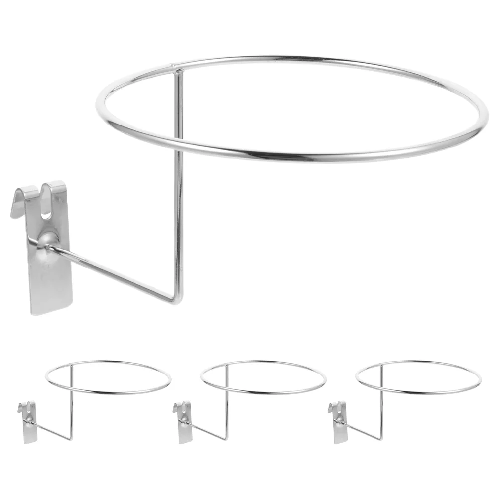 

4 Pcs Mesh Hat Holder Car Cap Rack Grid Hanging Baseball Stainless Steel Display Holders Stand