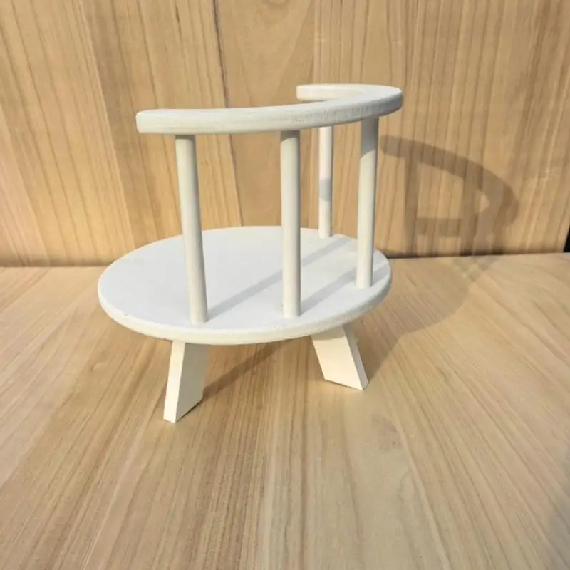 A5YC drewniane krzesło do pozowania drewniana sofa do fotografii noworodków, sesje zdjęciowe dla dzieci rekwizyty profesjonalne