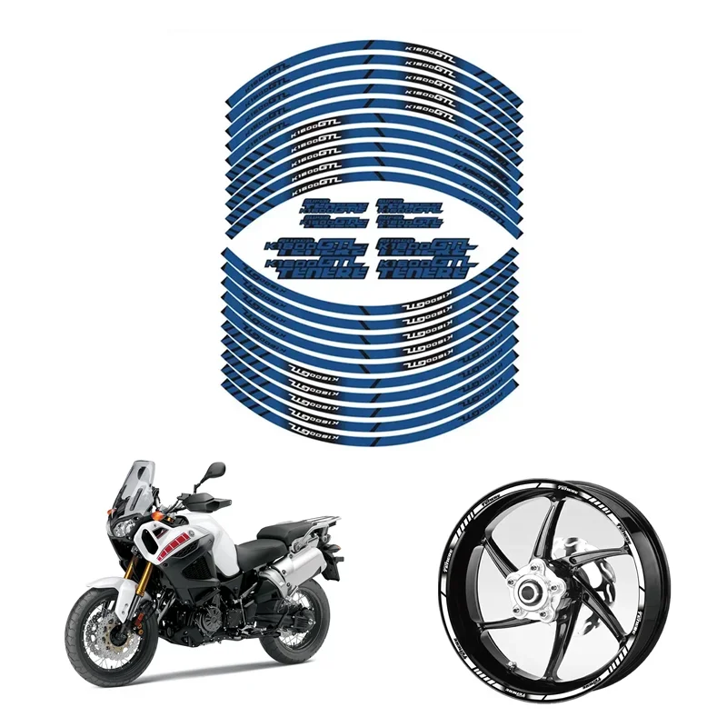 For YAMAHA super TENERE 750 1200 XT1200Z Motorcycle Parts Contour Wheel Decoration Decal Sticker - B