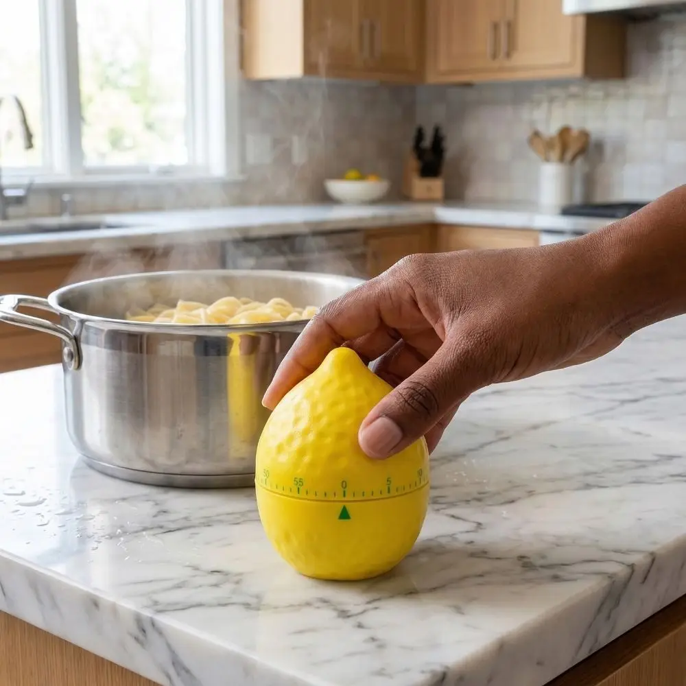 Kitchen Supply Lemon Shaped Mechanical Kitchen Timer 60 Minutes Mini Cartoon Timer Cute Fruit Countdown Timers Studying