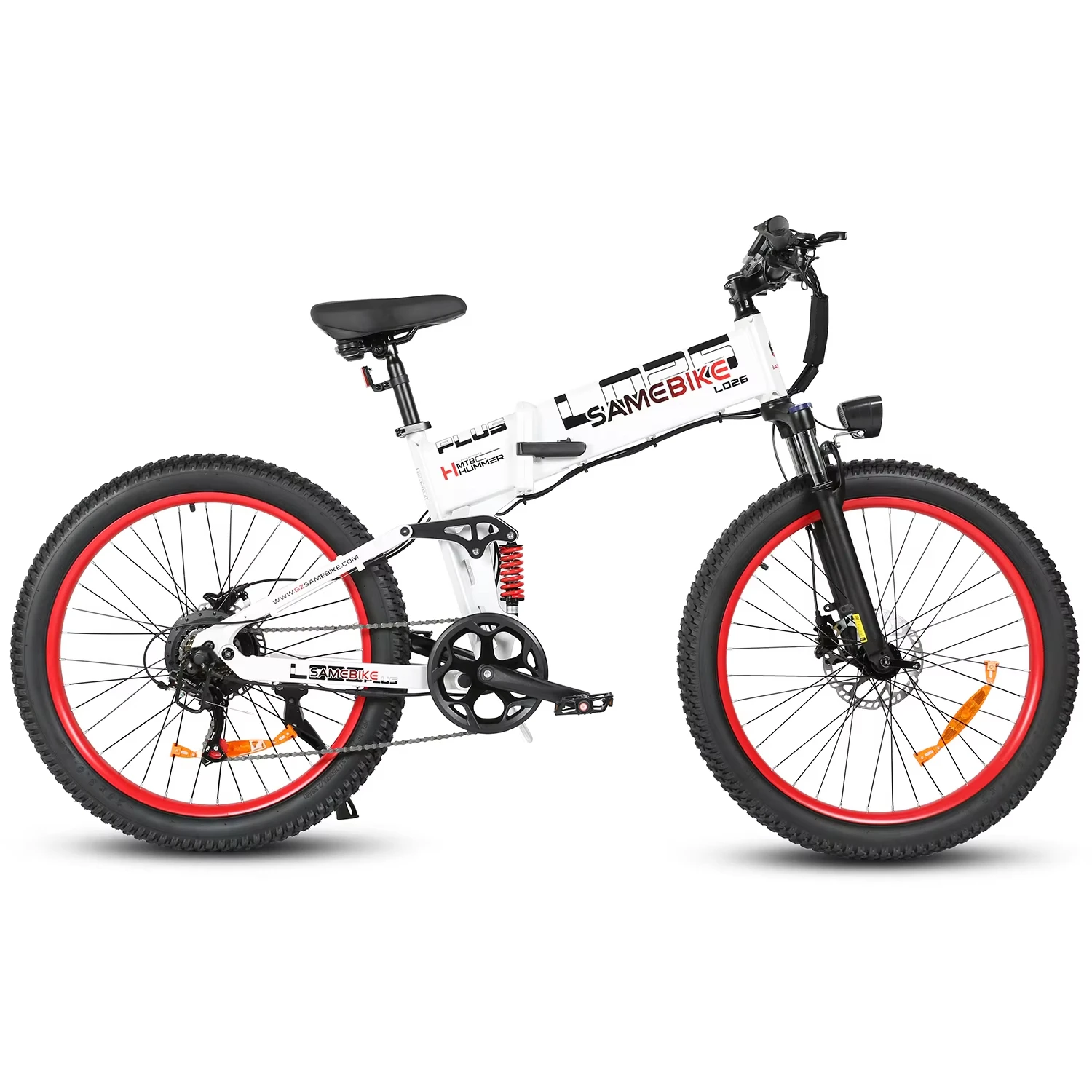 Foldable Samebike LO26 PLUS Electric Bike 48V 15Ah Battery 1000W Motor e bike 45KM/H Max Speed 26 inch tire Electric Bicycle