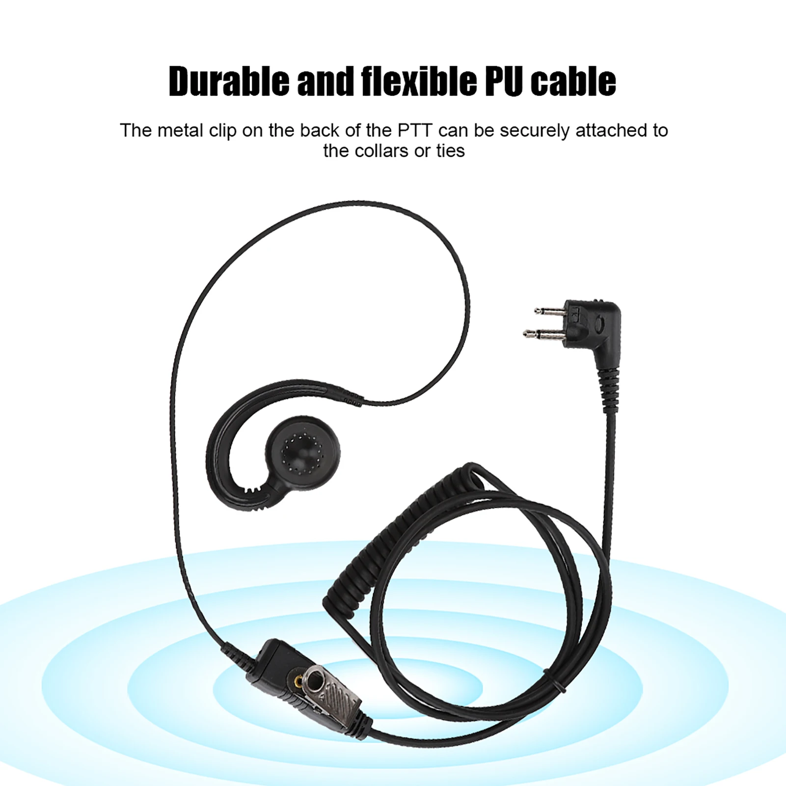AEH3000-M1A Walkie Talkie Two Way Radio Black Headset Mic for Motorola Black Headset Walkie Talkie Headset Two Way Radio Headset