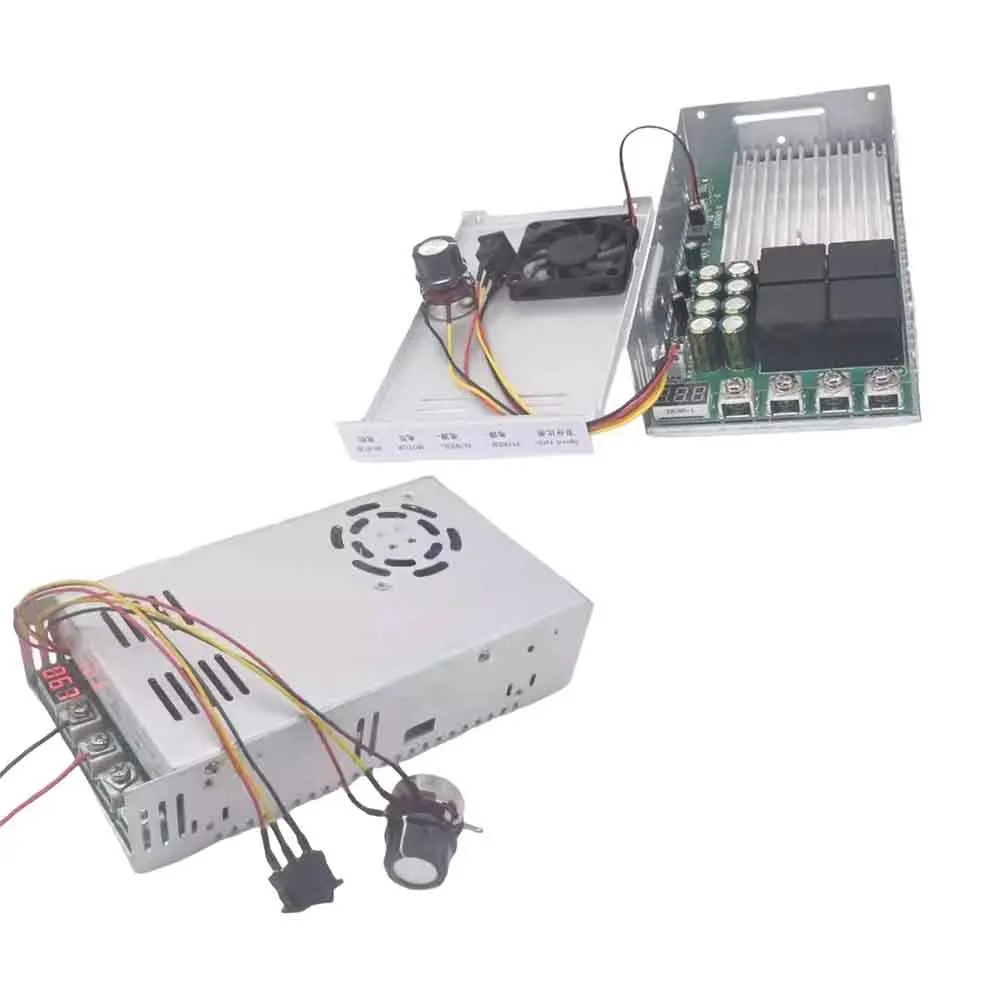 ​Brushed Motor Speed Controller 200A DC12-48V Bidirectional Forward Reverse 0-100% Speed Regulation Potentiometer Motor Governor