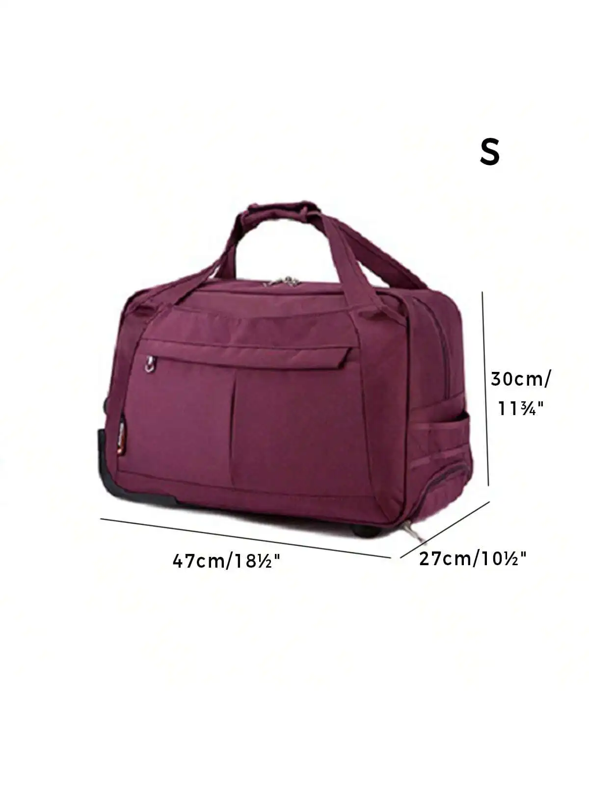 Unisex Travel Duffel Bag With Large Capacity And Foldable Design For Short Trips, Flight Cabin Baggage