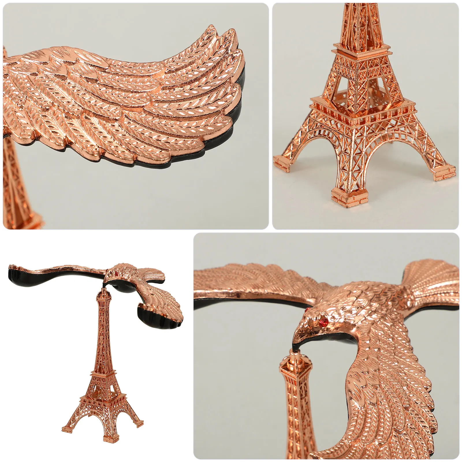 

Alloy Eagle Zinc Wear Resistant Desktop Zinc Alloy Eagle Decor For Office Home Table Adornment Animal Statues Gifts