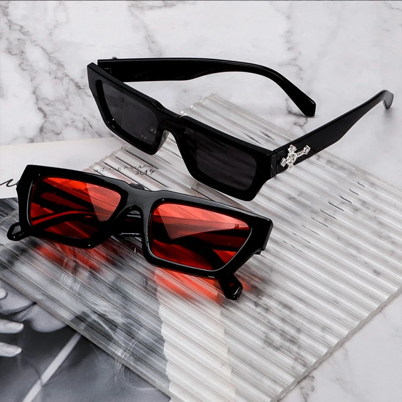 

New Fashion Oversized Square Classic Rectangle Sunglasses Women Men Shield Big Frame Retro Trend Sun Glasses Punk Shades Eyewear