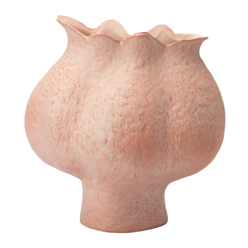Nordic Ceramic Vase Irregular Shape Art Decoration For Living Room TV Cabinet Modern Home Decor Creative Flower Holder