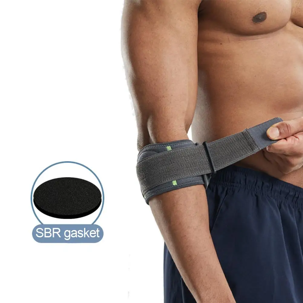 1pc Elbow Guard Pad Adjustbale Tennis Elbow Support Guard Pads Golfer's Strap Elbow Lateral Pain Syndrome Epicondylitis Brace