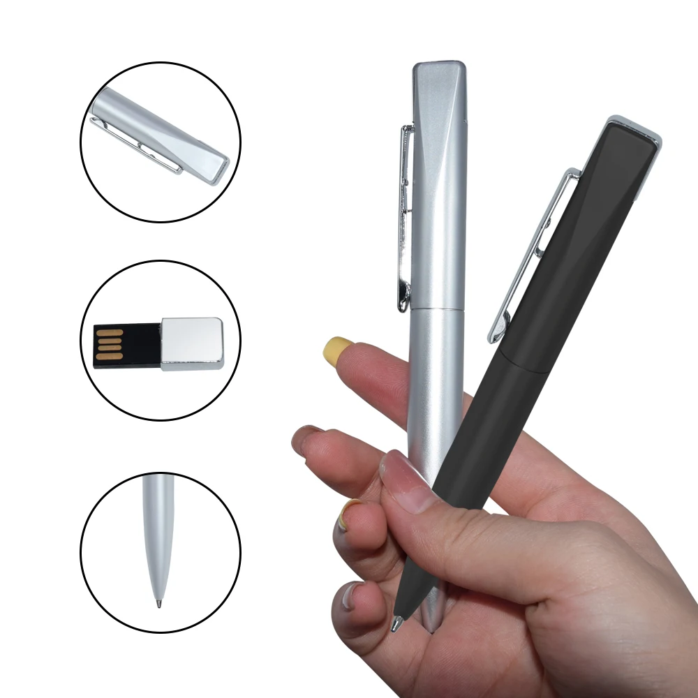 Metal Capacitivo Touch Pen Modelo, USB Flash Drive, Memory Stick, Caneta Esferográfica, 8GB, 16GB, 32GB, 64GB, 128GB