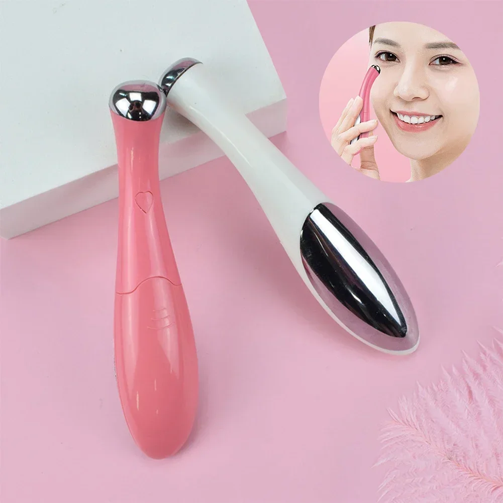 ميني الكهربائية الاهتزاز العين الوجه مدلك مكافحة الشيخوخة التجاعيد دائرة داكنة القلم إزالة تجديد العناية بالجمال القلم المحمول