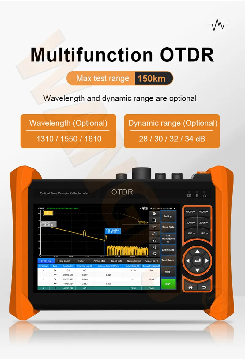 4K CCTV IP-cameratester met OTDR optische tijddomeinreflectometer Ondersteuning 8MP CVI TVI AHD 4K IPC CCTV-tester Kabel Tracer