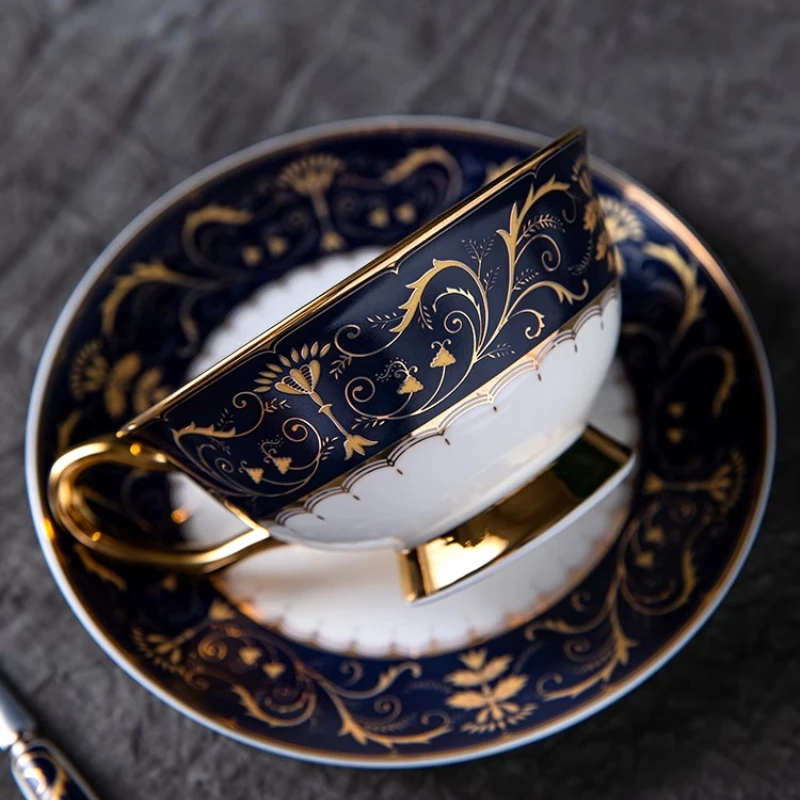 

Porcelain Tea Cup Set Ceramic Coffee Mug Saucer Luxury Tableware European Turkish Japanese Bone China Tazas Creativas Design