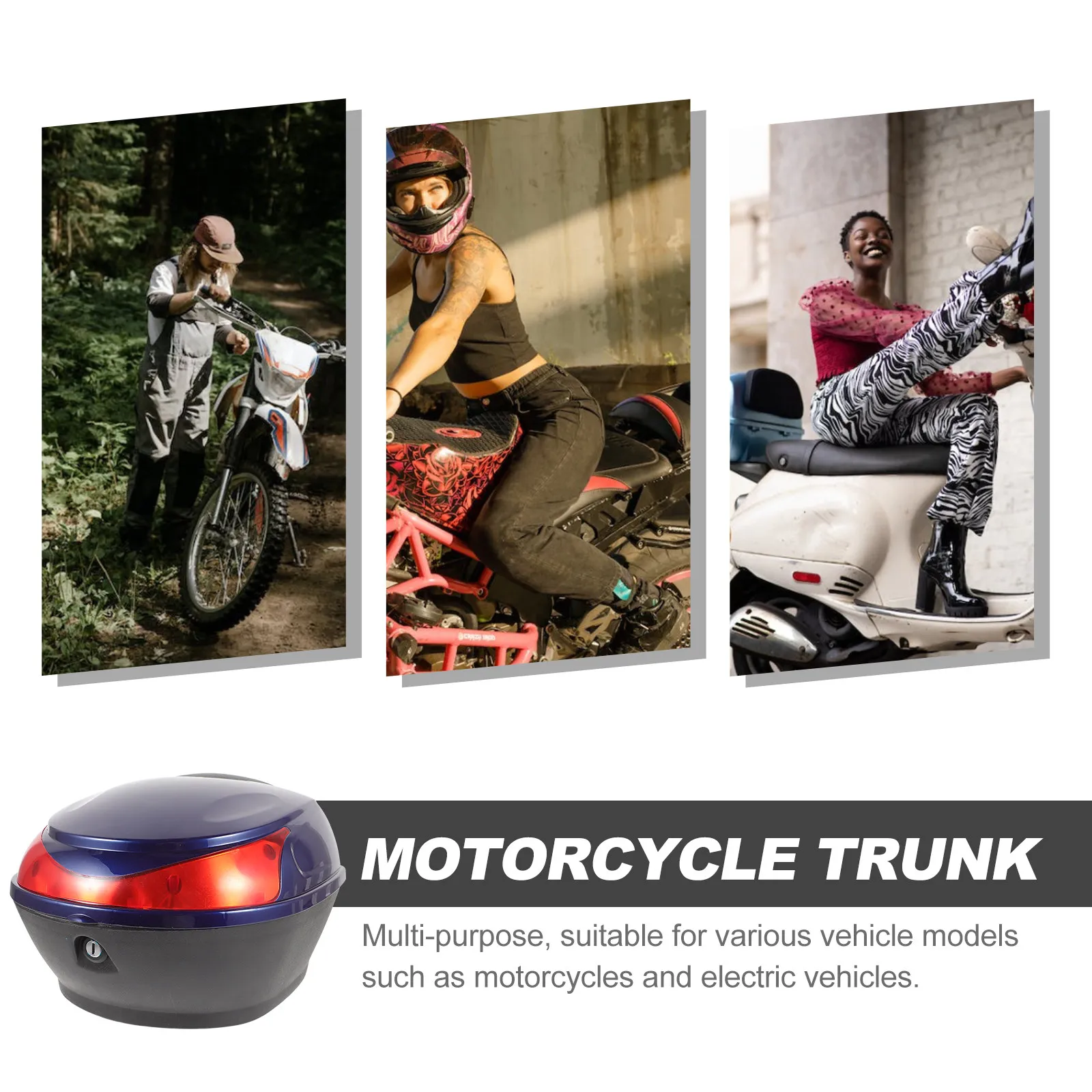 

Кофр для скутера 45 л, сверхпрочный, ударопрочный, с надежной блокировкой, для мотоцикла, для длительных поездок и хранения вещей