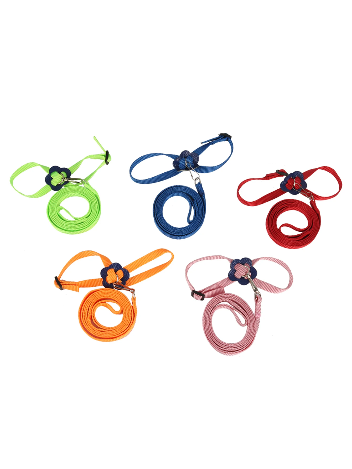 Parrot Harness Traction Rope Reptile Outdoor Safety Belt 5 Color Belt Gerbil Lizard Anti-bite Multi-color Light Traction Rope