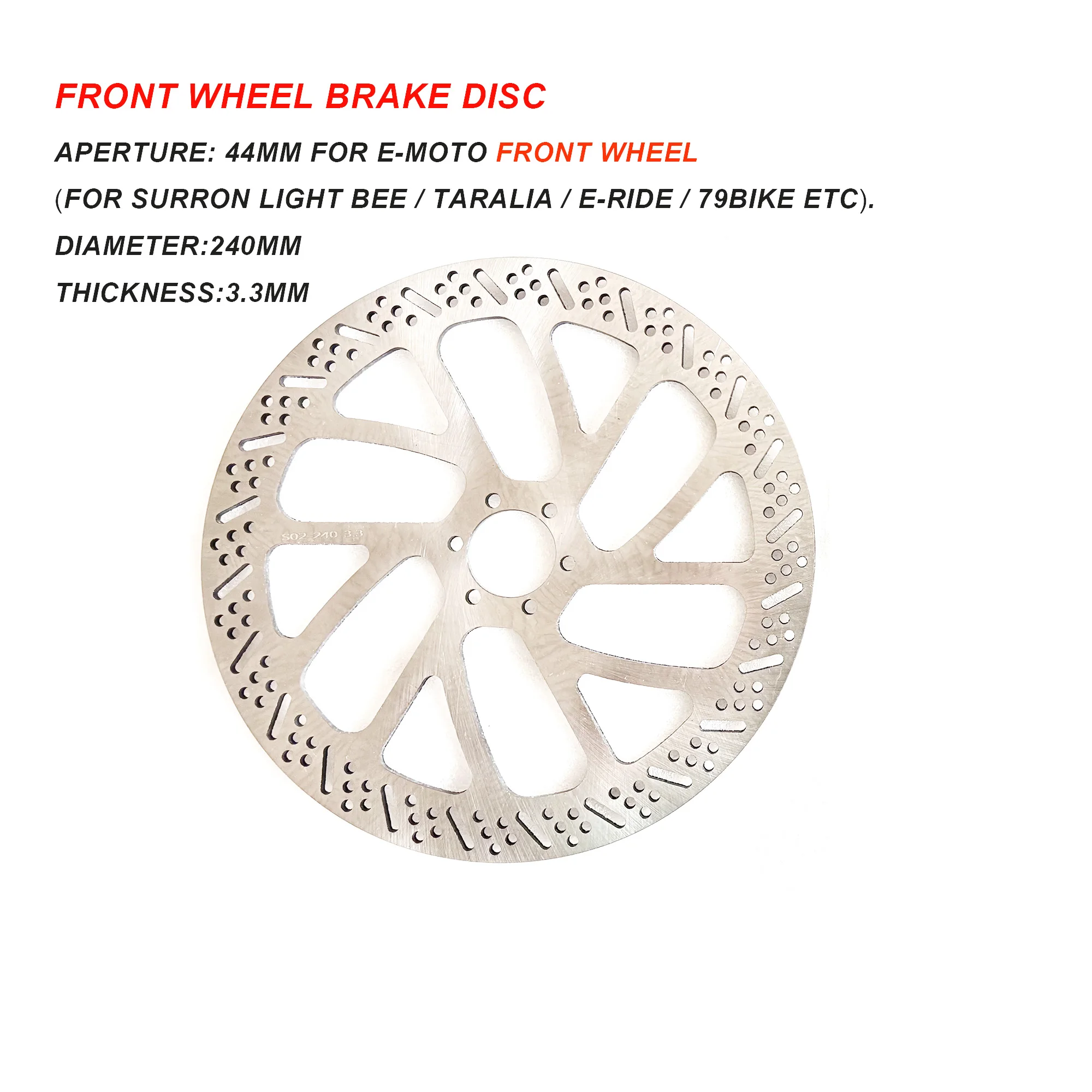 Talaria /Light bee /E-ride Mod ترقية إلى Ultra bee Brake محول الفرجار الأمامي خفيف الوزن AL CNC قوس الفرجار يتصاعد