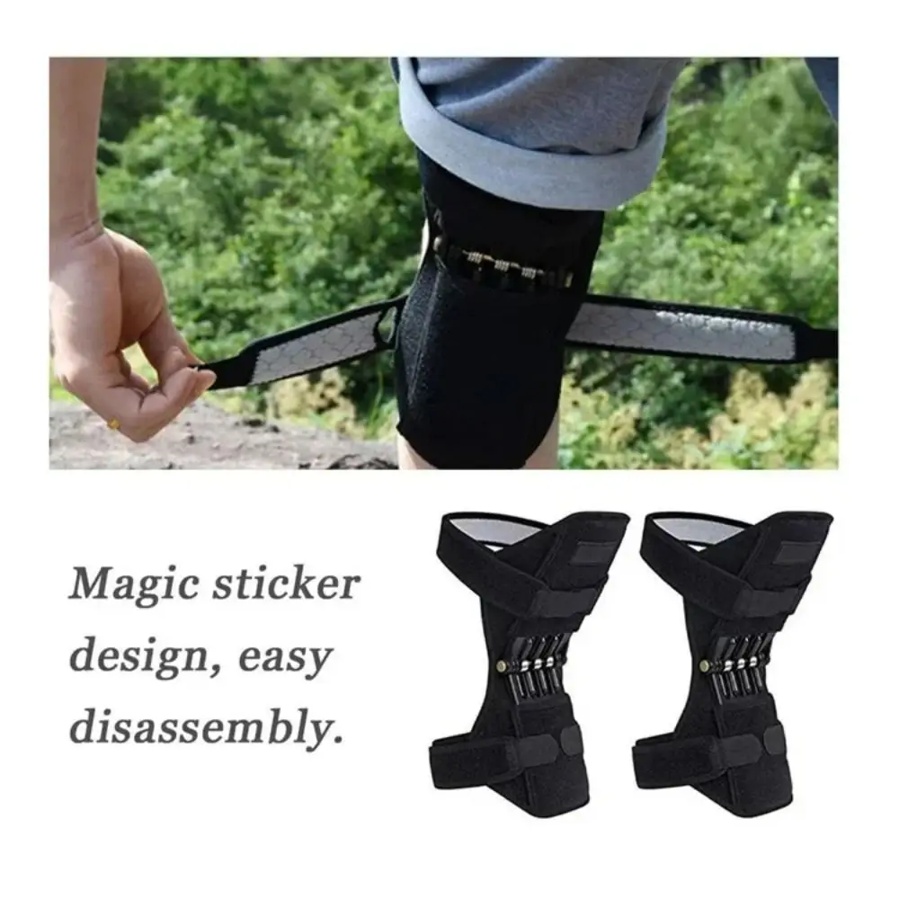 1/2PCS Rebound Spring Knee Protection Boosters Non-Slip Breathable Support Knee Pads Fixed Booster Knee Sleeve Leg Protection
