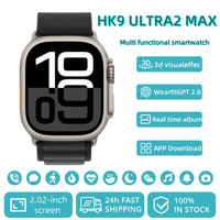 Original HK9 Ultra2 Max Smart Watch Men AMOLED Screen ChatGPT NFC BT Call 2GB ROM Watches GPS PK HK8 HK9 Pro Max Smartwatch Men