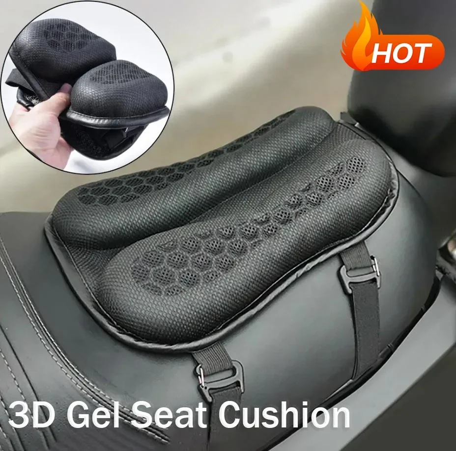 

Motorcycle Seat Cushion 3D Blow Air Cushion Shockproof Breathable Motorcycle Saddle Pressure Relief Motorcycle Accessories