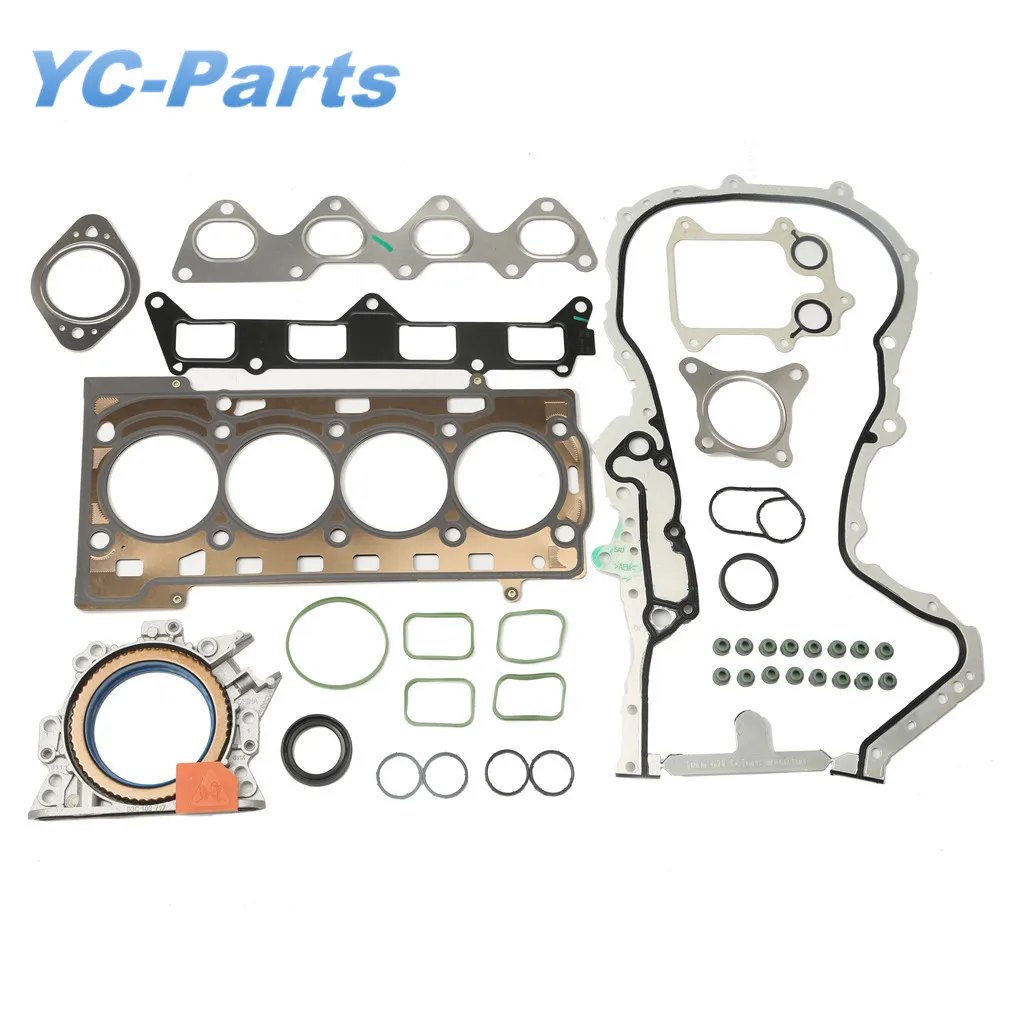 

Комплект прокладок для головки цилиндра 1,4 T, сальники для Audi A1, VW Golf, Jetta, MK5/6, Passat B7, Tiguan, Polo, GTI, Touran, Skoda, Seat