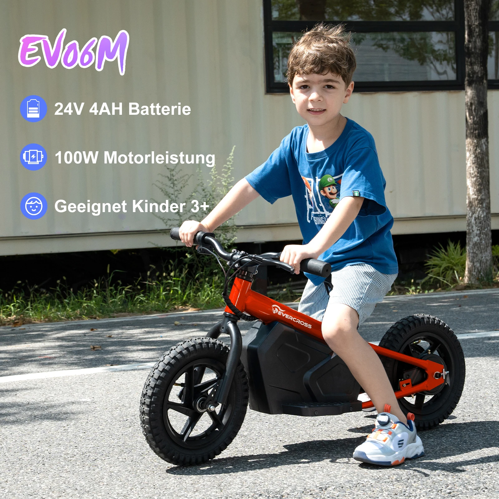 EVERCROSS Electric Balance Bike for Kids,100W Toddler Bike with12