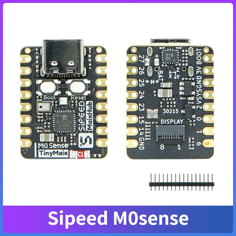 Sipeed M0sense TinyML RISCV BLE702 Bluetooth Mini Fingertip Development Board with 16Pin Header