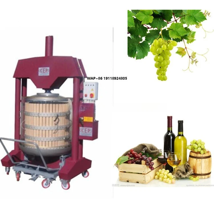 Hydraulic Grape Press Machine Lemon Strawberry Diameter 800mm High Quality Wine Press for Sale Red Wine Producing Machine
