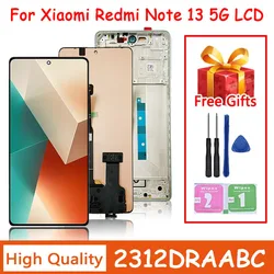 New AMOLED 6.67''for Xiaomi Redmi Note 13 5G lcd display screen digitizer Assembly for Redmi Note13 2312DRAABC display