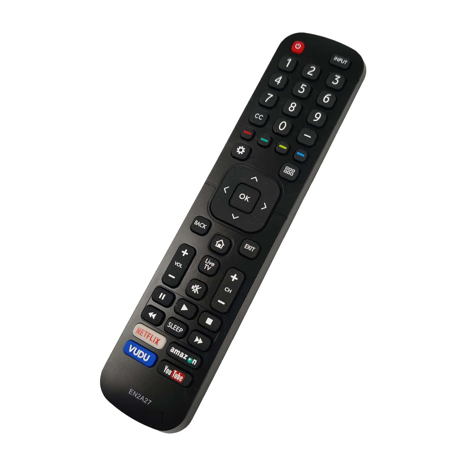 EN2A27 SMATAR New Replacement Hisense TV Remote Control for Hisense 4K LED Smart TVs EN2A127H EN2A27HT EN2AN27H EN2AS27H EN2D27