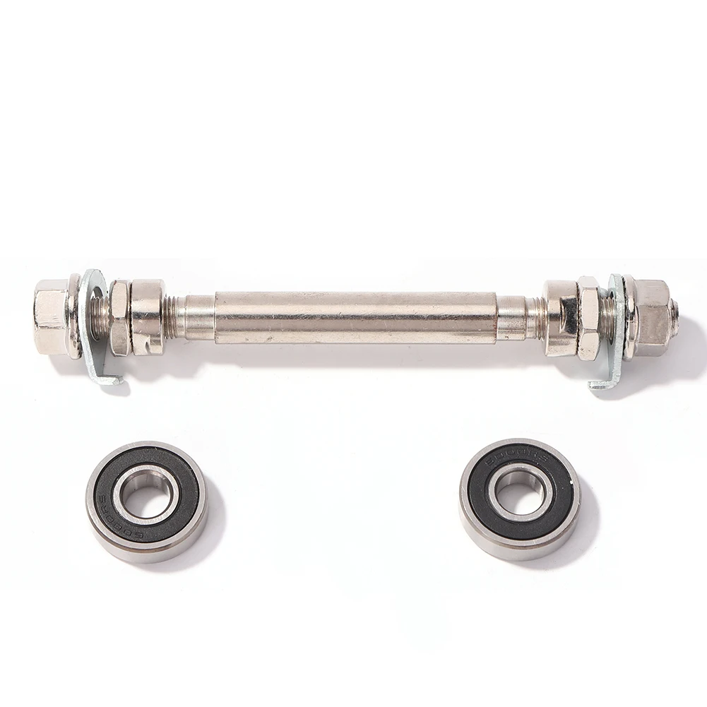 Bike Front Rear Wheel Hub Axle with 2 Bearings Bicycle Spindle Shift Shaft Lever