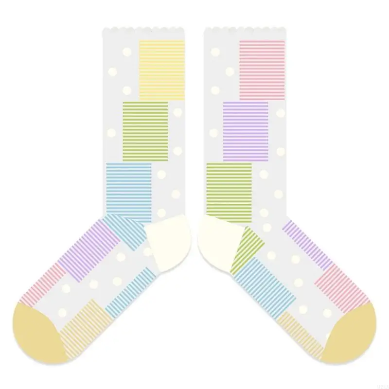 2026 New Lightweight Cotton Socks With Colorful Stripe Seamless Toe Closure Stockings For Sneakers Or Loafers
