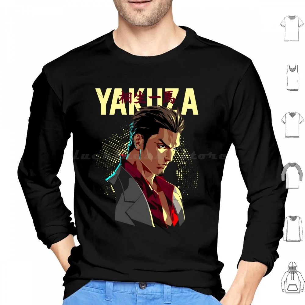 Yakuza Kiryu Dragon-Jpg Hoodies Long Sleeve Ryū Ga Gotoku Tojo Clan Yakuza Game…
