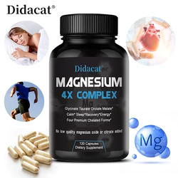 4X Magnesium Supplement, Glycine, Taurine, Malate, Magnesium Orotate Complex, Calm, Sleep& Muscle, No Magnesium Citrate or Oxide