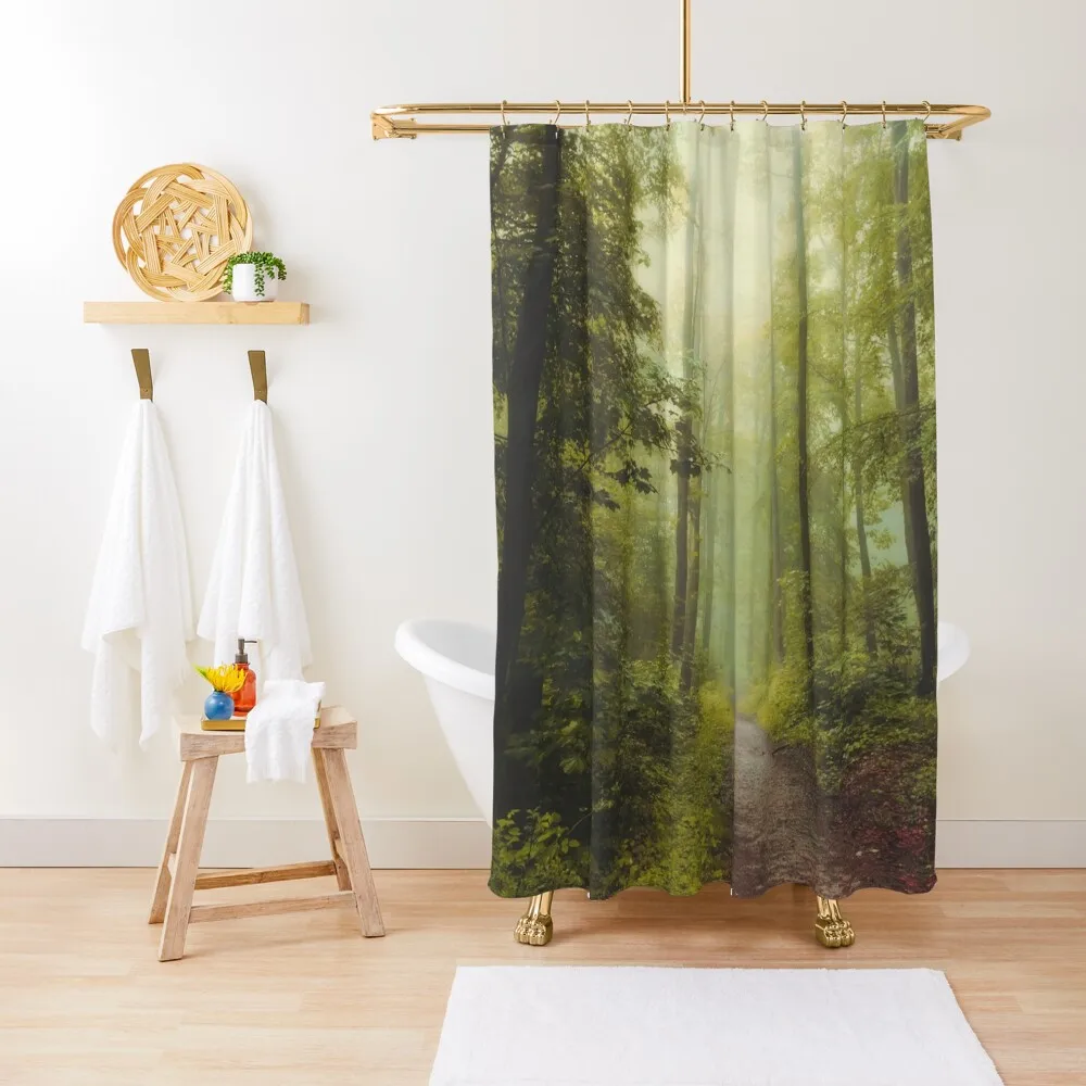 

Long Forest Walk Shower Curtain Cute Shower Curtain Cover Curtain