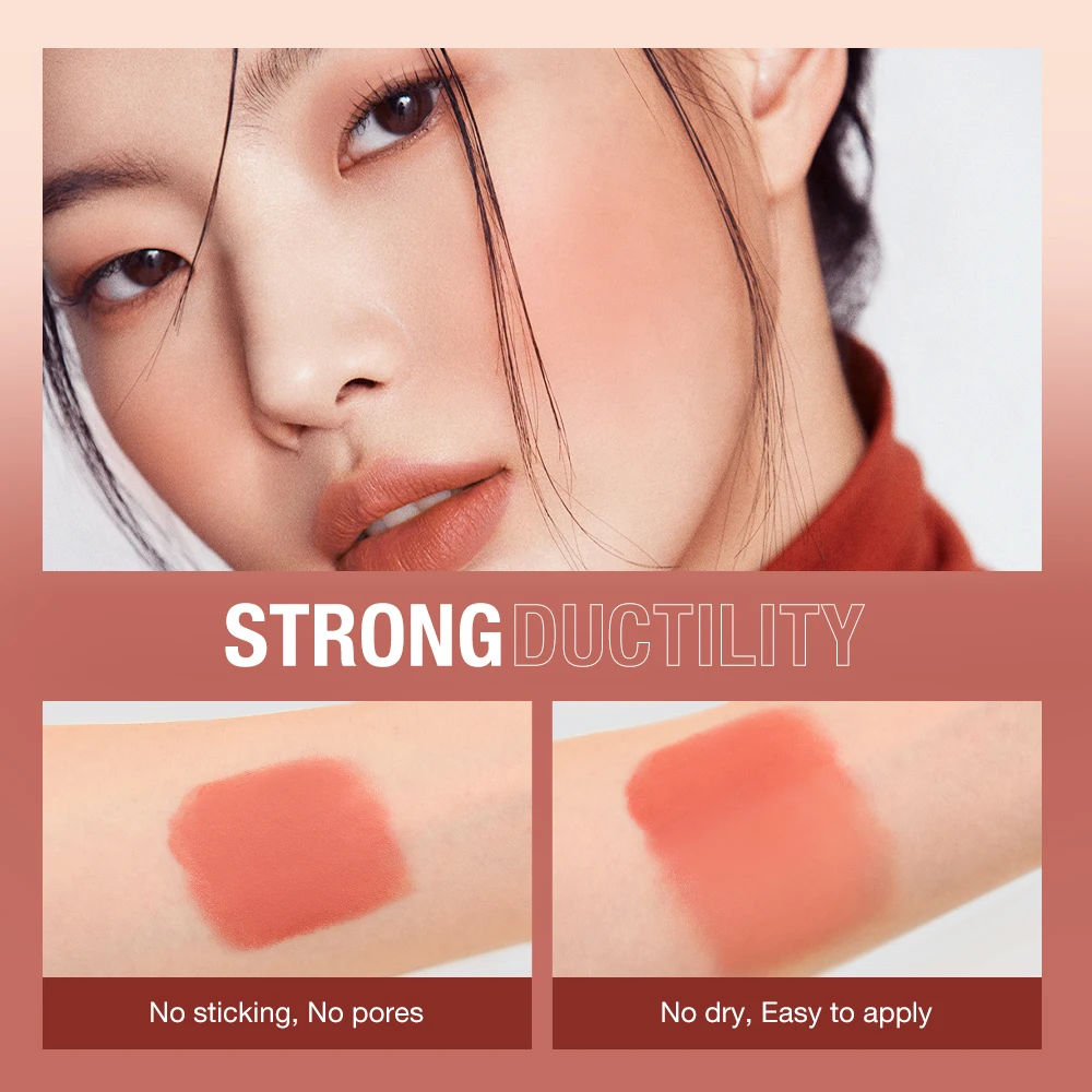 O.TWO.O Multi-use Blush Stick Cream High Pigmented Blusher Waterproof Long Lasting Lip Cheek Eye Makeup Stick 6 Colors