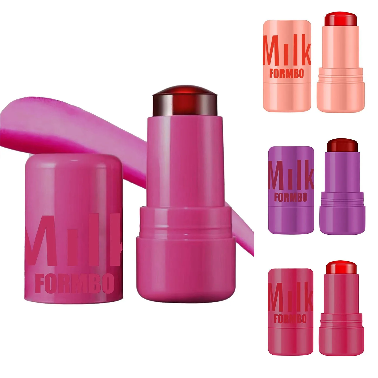 Melk Jelly Blush Stick Facial Cheek Stick Hydraterende Flash Lipgloss Make-up Oog Gezicht Rouge Blijvende Verheldert Cadeau voor Meisjes