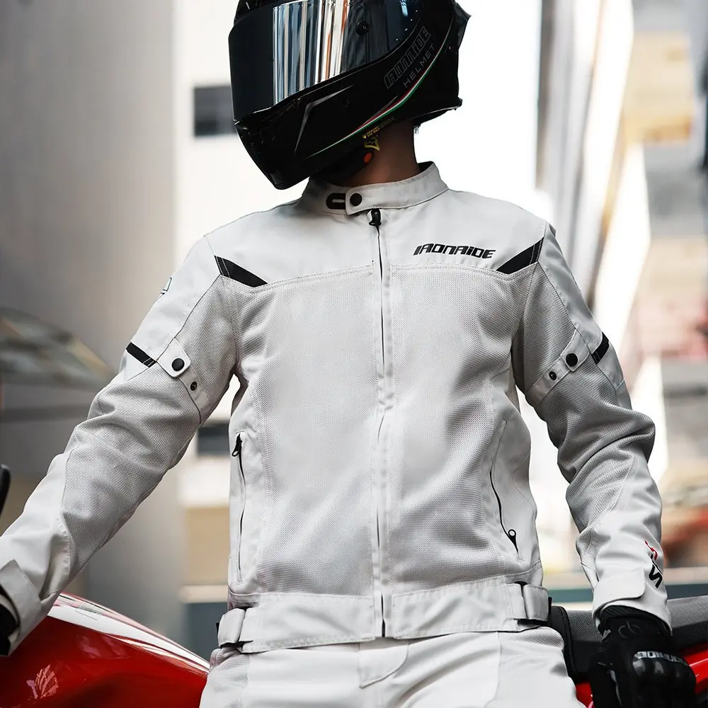 

New Blouson Moto Men Motorcycle Jacket Wear Resistant Anti Drop Motorcycle Riding Jacket Men's Breathable Mesh Moto Clothing